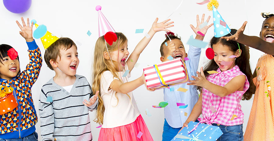 Children Celebrating Birthday Party