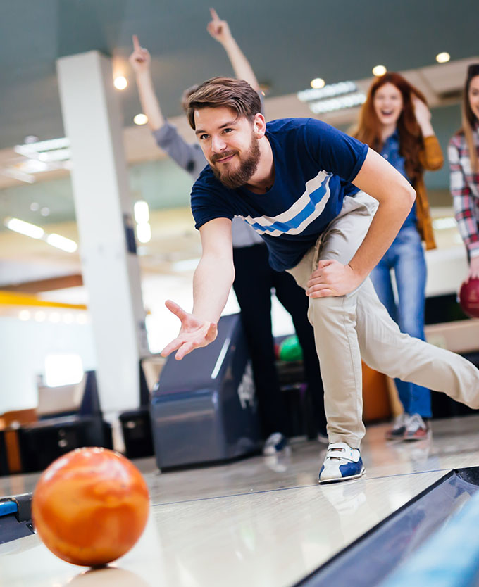 Man Bowling