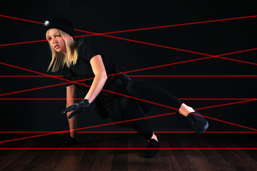 Guest Attempts Laser Frenzy